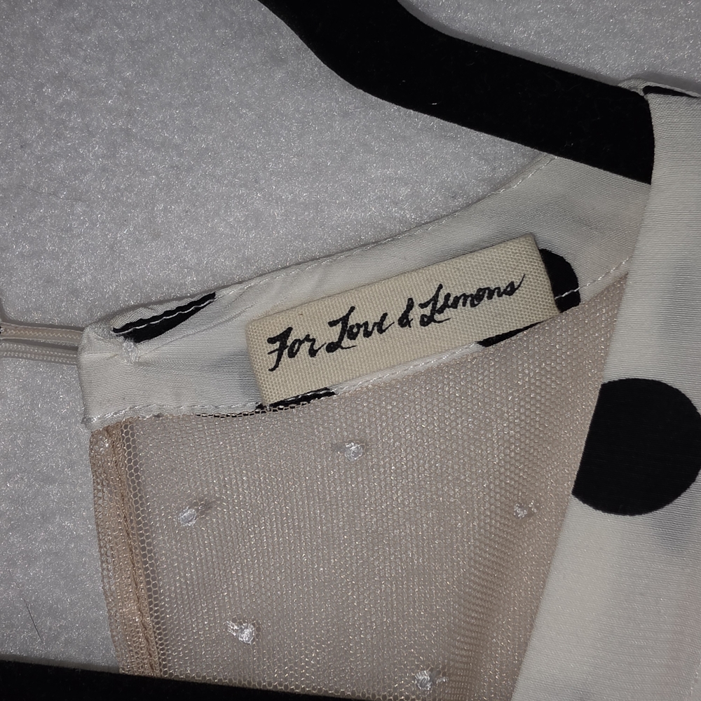 For Love & Lemons Butterscotch Mini Tiered Floral,Polka Dot Ruffle Dress S NWT - Picture 12 of 12